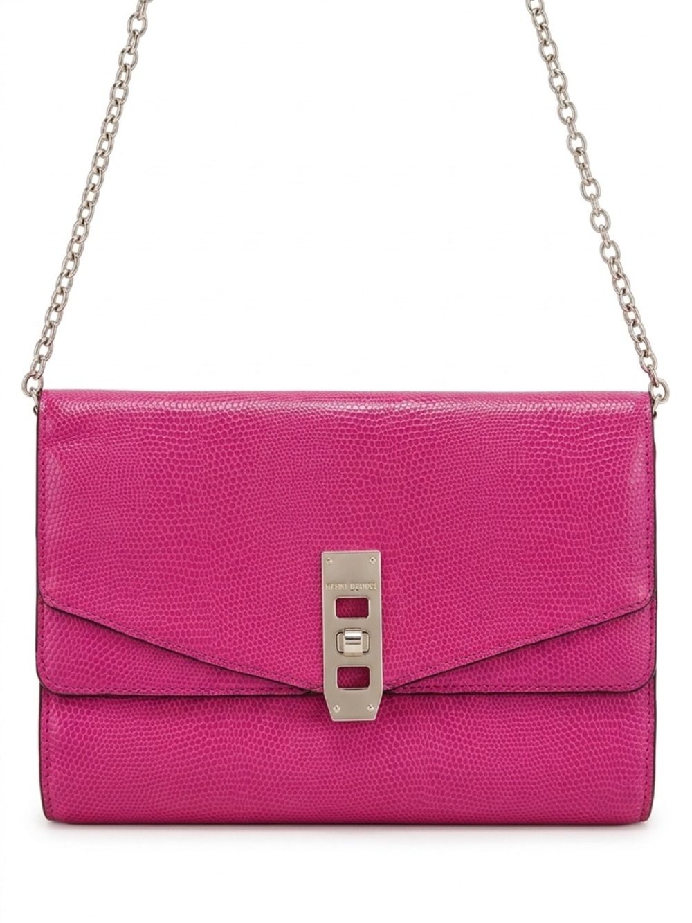 Henri Bendel Snakeskin-Embossed Uptown Crossbody/ Clutch